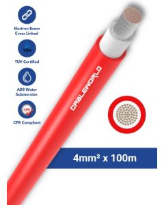 4mm2 single-core 100m - Red